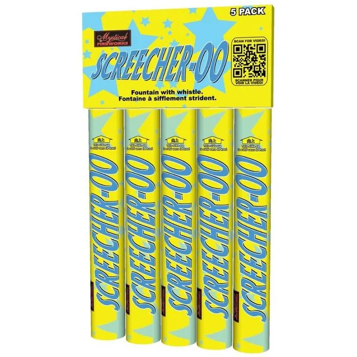 SCREECHER-OO Brick  Of 12 packs of 5 Pcs.