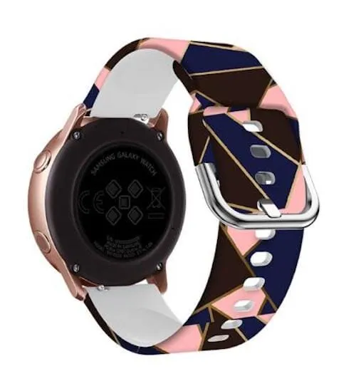 Silicone Pattern Watch Straps compatible with the Garmin Approach S42