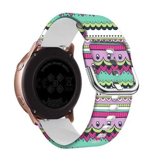 Silicone Pattern Watch Straps compatible with the Garmin Approach S42