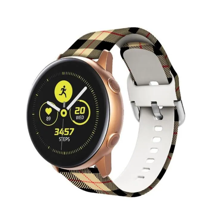 Silicone Pattern Watch Straps compatible with the Garmin Approach S42