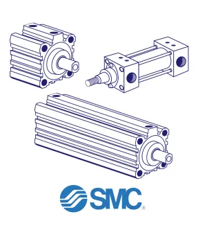 SMC C55B20-60M Pneumatic Cylinder