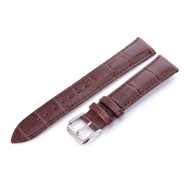 Snakeskin Leather Watch Straps Compatible with the Garmin Approach S12