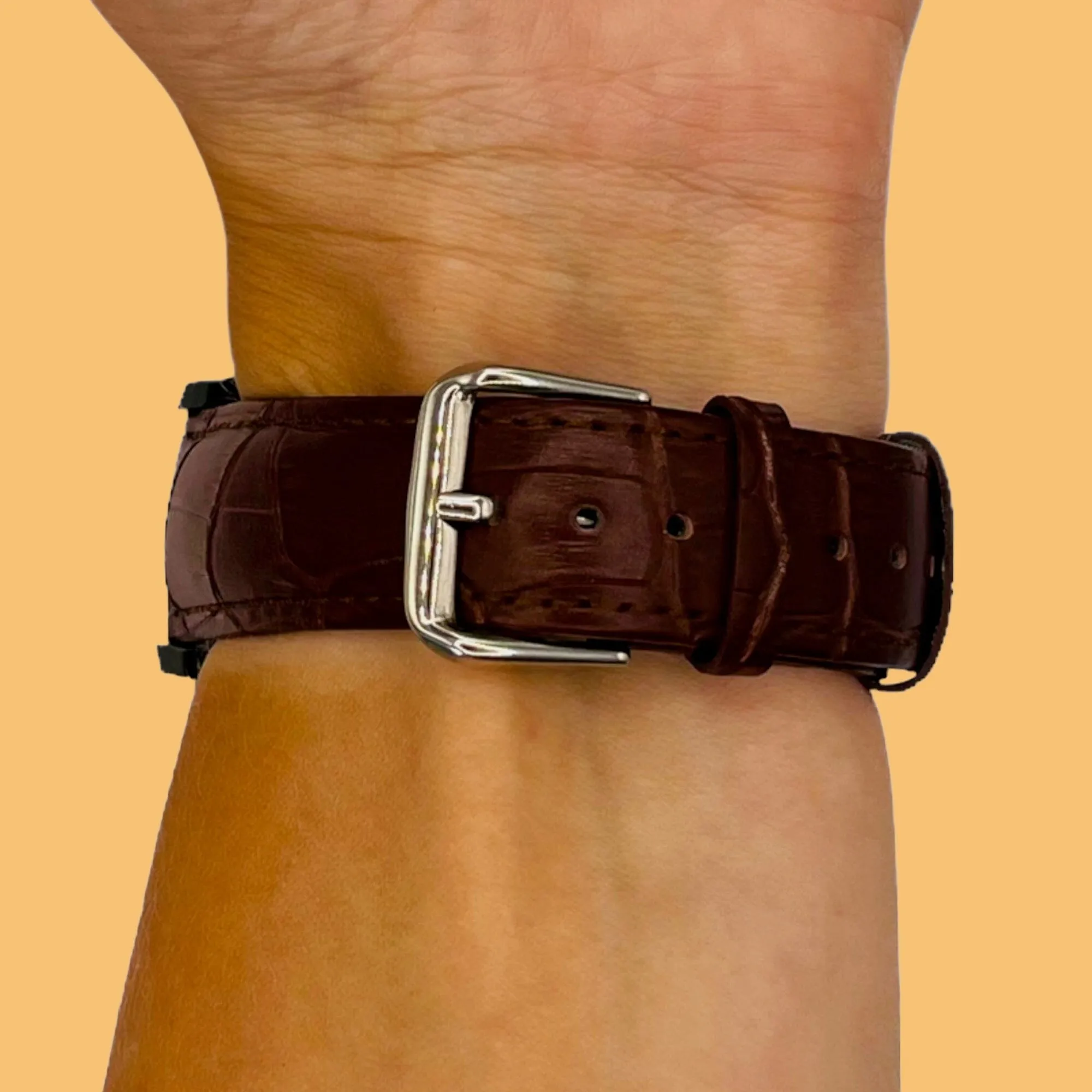 Snakeskin Leather Watch Straps Compatible with the Garmin Approach S12