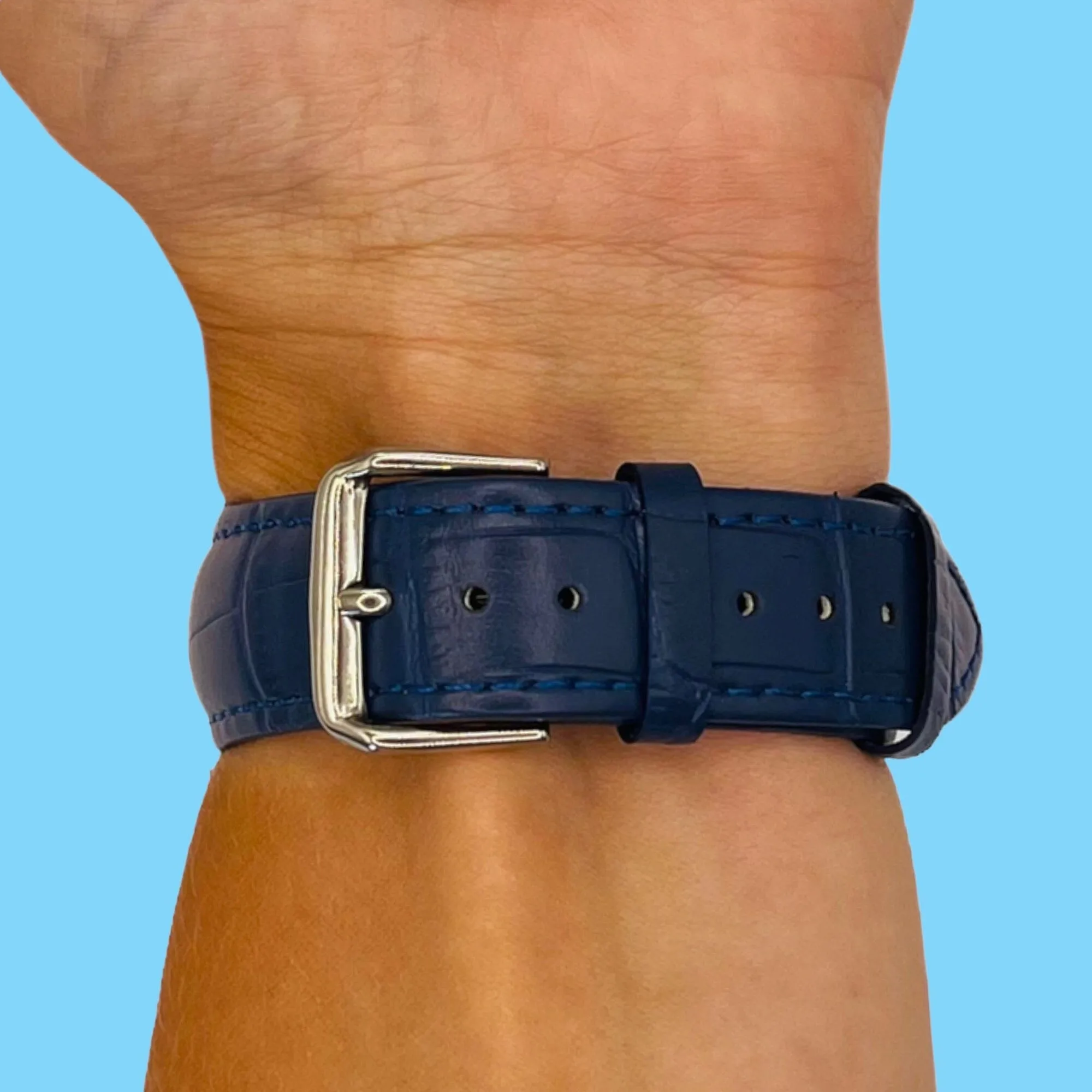 Snakeskin Leather Watch Straps Compatible with the Garmin Approach S12