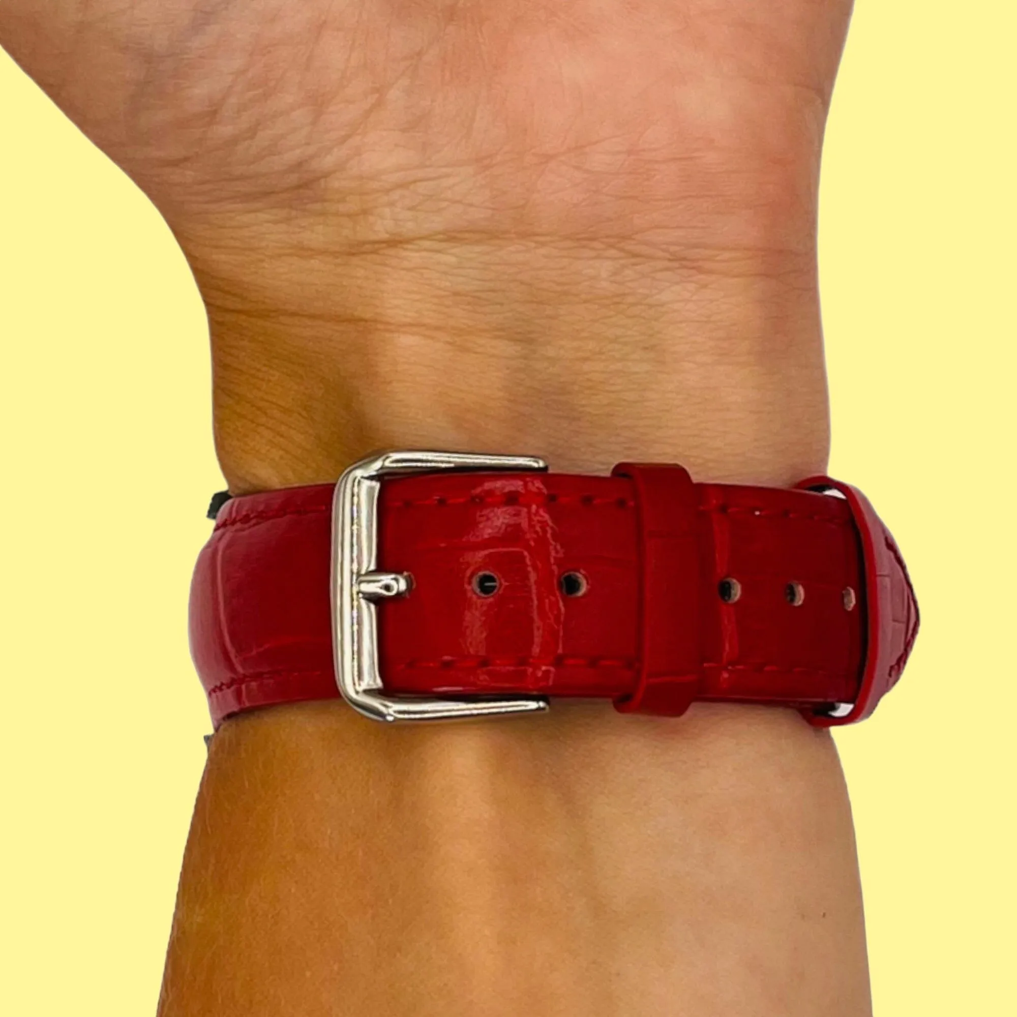 Snakeskin Leather Watch Straps Compatible with the Garmin Approach S40