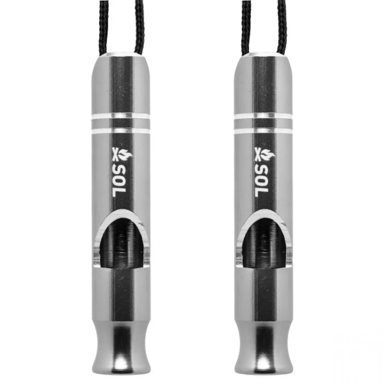 SOL Metal Rescue Whistle 2 Pack