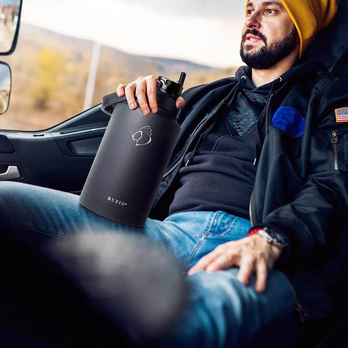 Straw Lid for Insulated Gallon Jug