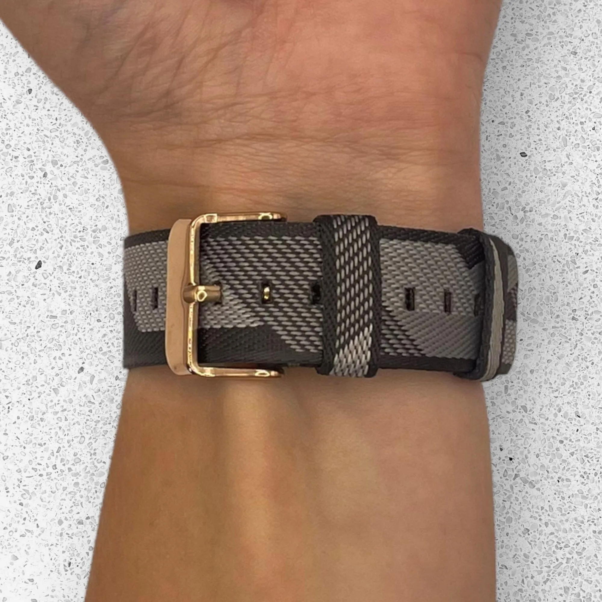 Stylish Canvas Watch Straps Compatible with Garmin Approach S42