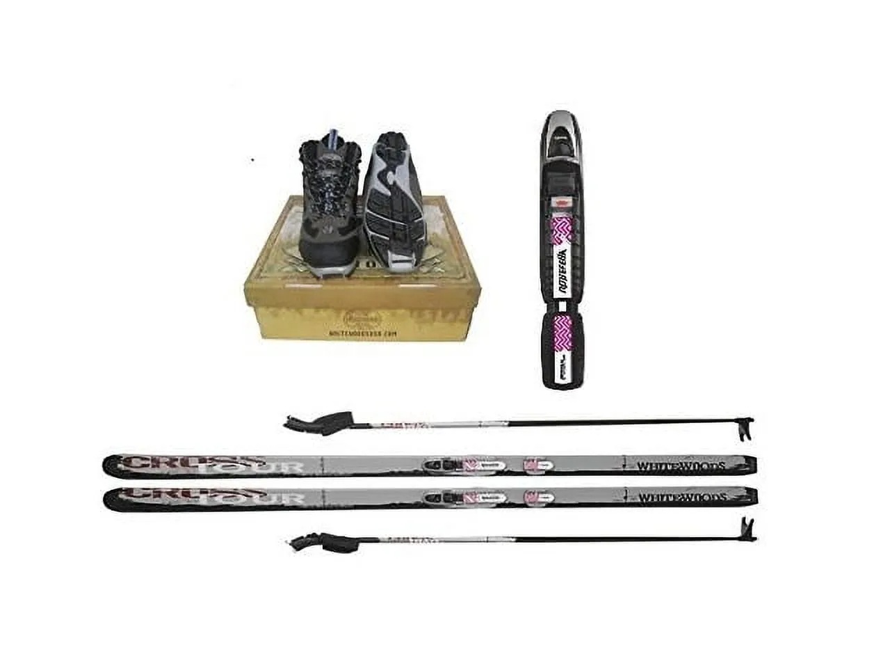 timeless Adult NNN Cross Country Ski Package, 177cm (for Skiers 121-150 lbs.)