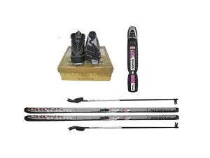 timeless Adult NNN Cross Country Ski Package, 177cm (for Skiers 121-150 lbs.)