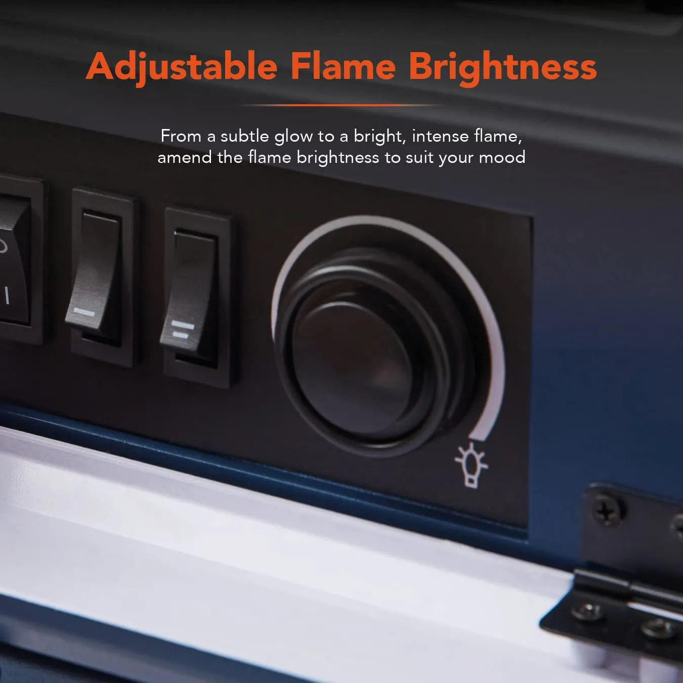 Warmlite 2KW Electric Fireplace Heater Midnight Blue