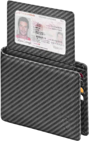 Zitahli Men's Wallets 12 Card Holder Slim Rfid Leather 2 ID Window With Gift Box Men's Accessories